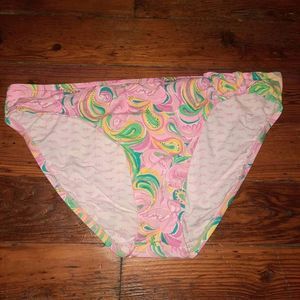 Lilly Pulitzer Surfs Up All Night Mini Flamingo Bathing Suit bottoms
